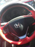 奥迈尔 本田十代思域手缝真皮方向盘套 CRV 冠道思铂睿URV凌派杰德雅阁奥德赛艾力绅汽车改装把套 上下黑翻毛皮+左右黑皮打孔 实拍图