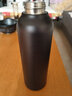 UZSPACE优之吸管保温杯大容量运动水杯男女学生便携高颜值不锈钢保冷水壶 9025青石黑600ml（大容量） 实拍图