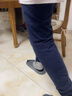 纤丝鸟棉氨秋衣秋裤套装男士圆领柔棉高弹透气吸汗 黑色3XL 实拍图