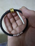 红色年轮刺青黄金转运珠男皮绳手链女情侣款3D硬足金守护智慧勇气玛瑙手串 意志【大号】金重：1.41-1.50g 实拍图
