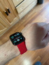 BHO【热销5万+】适用苹果手表表带apple iwatch s10/s11表带s9/se3/2单圈编织表带s8/7尼龙女士男生款 红色 44/45/46表盘M码【腕围174-185mm】 实拍图