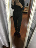 恒源祥保暖内衣男羊毛护膝加绒加厚圆领秋衣秋裤女大码秋冬防寒保暖套装 女款-黑色 M (165) 实拍图