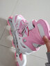 捷豹溜冰鞋儿童轮滑鞋男女初学者旱冰鞋可调滑冰鞋 粉色8轮闪光（头盔+护具+鞋包） 大码L（鞋标39-42）10岁以上穿 实拍图