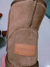 意尔康女靴短筒棉鞋一脚蹬时尚短靴女简约轻便雪地靴 26322W 浅棕色 40  实拍图