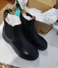 马丁（DR.MARTENS）2976 YS男女款秋季舒适百搭黄车线黑色女切尔西靴城市轻户外 黑色 41 实拍图