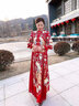 红妆饰佳 秀禾服新娘2025新款中式婚纱礼服古装嫁衣结婚龙凤褂女 孔雀无钻款 M 实拍图