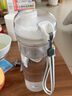 特百惠（Tupperware）水杯400ml晶彩茶韵随手杯学生运动防漏塑料杯车载便携杯子 400ml珍珠白 实拍图