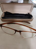 夕阳红防蓝光老花镜男女中老年人全框TR90超轻老花眼眼睛老光中老人眼镜 E9004T茶色 350度 建议70-74岁 实拍图