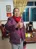 拾福秋冬中国红围巾男女款福字红色年会生日婚礼聚会礼品大红色披肩 红福 实拍图