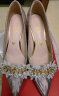 NAIBASAR官方 法式婚鞋女主婚纱秀禾两穿新娘鞋法式气质单鞋尖头细高跟鞋 香槟 8cm 37 晒单实拍图