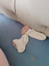 幸孕日婴儿袜子春秋季精梳棉0-3月1岁初新生儿宝宝夏天儿童袜可爱礼盒装 A105蓝色+蓝白色+卡其/3双装 6-12个月（10-12cm） 实拍图
