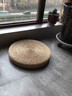 倾沫蒲团坐垫 瑜伽坐垫传统草编蒲团圆形榻榻米阳台茶道藤编地板坐垫 直径50厘米 蒲草原色_高6厘米_ 实拍图
