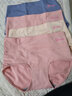 莫代尔女士内裤女高腰透气柔棉石墨烯抗菌裆女士内裤大码收腹提臀短裤女 (灰蓝+桃红+肤色+米红) 4条 2XL (建议135-165斤) 实拍图
