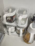 莱贝（RYBACK）调料盒调味罐套装家用调料瓶厨房盐罐玻璃调料罐糖罐调味盒调料罐 4个装+置物架 晒单实拍图