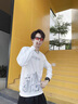 回力牛仔裤男夏季新款阔腿显高直筒休闲裤春秋季百搭裤子 黑灰色 XL （建议130-155斤） 实拍图