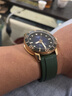 图登 高端航空氟橡胶表带平头通用天梭美度浪琴欧米茄水鬼康卡斯百年灵万国橡胶表链 绿色-银扣 21mm 实拍图