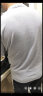 袋鼠薄款羊毛衫男2021秋季新款男士纯色套头毛衣男装休闲百搭打底针织毛衫 V/领-湖蓝色 175/XL(建议140-155斤) 晒单实拍图