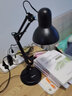 美的（Midea） 台灯led灯学生学习寝室卧室床头灯阅读小夜灯金属长臂工作插电灯 美式台灯+3W正白灯泡 实拍图