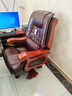 满誉老板椅子商务大班椅家用真皮办公电脑座椅靠背可躺升降总裁旋转椅 10轮咖啡色-精选牛皮 实木脚 实拍图