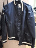 AKSERIES新复古回潮拼色短版夹克修身外套飞行员夹克男AK男装1904211 藏蓝 L 实拍图