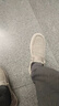 斯凯奇（Skechers）男鞋秋冬一脚蹬乐福鞋帆布鞋厚底低帮休闲商务鞋66387 卡其色/KHK 42.5 实拍图