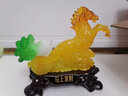 锦礼嘉 招财马摆件 玉白菜家居装饰品大号开业礼品 客厅电视酒柜乔迁办公室老板桌摆设马到成功 小号 长25cm、宽11cm、高22cm 实拍图