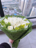 来一客鲜花速递33朵粉玫瑰花束送闺蜜生日全国同城花店送花 33朵白玫瑰花束勿忘我款 实拍图