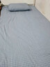 黄河口老粗布床单加厚【A类纯棉 】粗布床单纯棉 纯棉床单1.8×2米床 全棉床单 小格子淡蓝色 1.5m床用三件套(1床单+2枕套) 实拍图