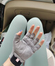 李宁（LI-NING）健身手套女运动骑行护手女士防起茧单杠引体向上防滑训练器械半指 实拍图