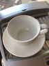 楚歌质优品300ml欧式陶瓷咖啡杯套装拉花杯拿铁杯卡布奇诺杯泽田杯花式 大白色300ml 实拍图