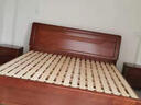 丰舍 床 实木床双人床胡桃木床新中式婚床大床现代中式床卧室精品家具 胡桃木床+床头柜*2 框架床(2米*2.2米双人床) 实拍图