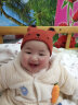 HappyPrince 韩国韩版新生儿宝宝帽子春秋03612个月棉质针织套头帽包头帽婴儿帽子秋冬 砖红 均码(建议头围35-50CM) 晒单实拍图
