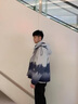 花花公子羽绒服男冬季渐变连帽保暖外套秋冬装潮流韩版休闲宽松衣服男装 黑色 XL 实拍图