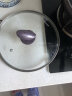苏泊尔（SUPOR）家用厨房煎蛋平底锅不粘锅玻璃盖火红点煎锅明火燃气电磁炉通用锅 PJ28K4  紫色(3-5人适用) 28cm 实拍图