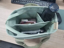 卡特骆（KATELUO）日韩千层帆布包多分隔手提袋女新款上班妈咪外出手拎包托特包 绿色小号 实拍图