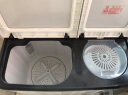 申花（SHENHUA）9.2KG 双缸双桶洗衣机半自动大容量家用商用脱水甩干机 强劲动力洗大件XPB92-8168S灰 实拍图