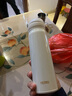 膳魔师（THERMOS）不锈钢保温杯水杯学生杯子生日礼物儿童车载团购定制刻字JNL-502 珍珠白 500ml 实拍图