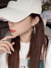 卓尔琪宽大款耳圈925银耳环女大圈圈时尚圆圈耳饰高级感2025年新款圆环 直径3.5厘米一对 实拍图