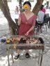 弈姿女士泳衣连体保守裙式游泳衣显瘦泳装女 EZI21W098 棕色格子 L 实拍图