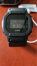 卡西欧（CASIO）G-SHOCK系列经典小方块街头时尚运动防水防震方形手表男送礼推荐 经典黑帆布表带DW-5600BBN-1 实拍图