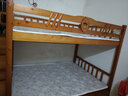 京喜福上下床实木双层床经济型高低床男女孩熊猫两层子母床上下铺儿童床 梯柜款【颜色备注】高箱+书架 上铺宽130cm下铺宽150cm【加厚5cm床垫】 实拍图