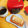 丽克特（recolte） 日本迷你三明治机mini早餐机 加厚封边防溢煎饼机烤面包电饼铛加深电饼档家庭用小型吐司机电煎锅 迷你三明治机-日本品牌-复古红-RPS-3（R） 实拍图