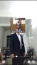 花花公子商务西服套装男西装男式西服正装工作职业装男装结婚新郎伴郎礼服 藏青两扣西服+西裤+衬衫+大礼包 2XL 实拍图