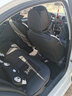 翰静 新款汽车卡通坐垫四季通用座垫全包围座套透气织物座椅套适用于 黑白色（皮革+织物） 大众宝来速腾高尔夫迈腾探岳捷达 实拍图