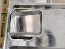 翡畅 304不锈钢方盘加厚深托盘长方形餐盘饺子烧烤蒸饭盘菜盘蒸饭柜 深盘59.5cmX39.5cmX4.8cm 实拍图
