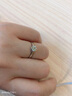 蓝色多瑙河 白18K金钻戒女戒钻石戒指婚戒皇冠六爪 求婚送女友礼物 50分K-L色SI净度 实拍图