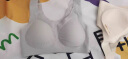 莫代尔无痕内衣女夏季超薄款大胸显小聚拢无钢圈运动美背心式凉感文胸罩 【超薄冰爽 单件】银灰 XL 【115-130斤 85A 85B 85C】 实拍图