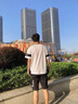 回图短袖t恤男夏季衣服男装宽松纯棉休闲送礼物运动高端复古凉感T体恤 6263白色 XL 实拍图