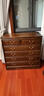 虎大师红木家具非洲鸡翅木（学名：非洲崖豆木）实木五斗柜抽屉式储物柜收纳柜客厅卧室柜边柜 素面款100CM 实拍图