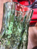 简艺饰家玻璃花瓶透明插花瓶水培容器大花瓶新居客厅桌面摆件冰川蓝花瓶 实拍图